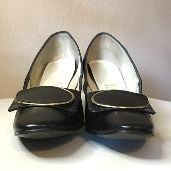 Ⓥⓘⓝⓣⓐⓖⓔ NATURALIZER Late 50's / Early 60's Mod Black Pump 8AA 𝐍𝐀𝐑𝐑𝐎𝐖 - Picture 6 of 13